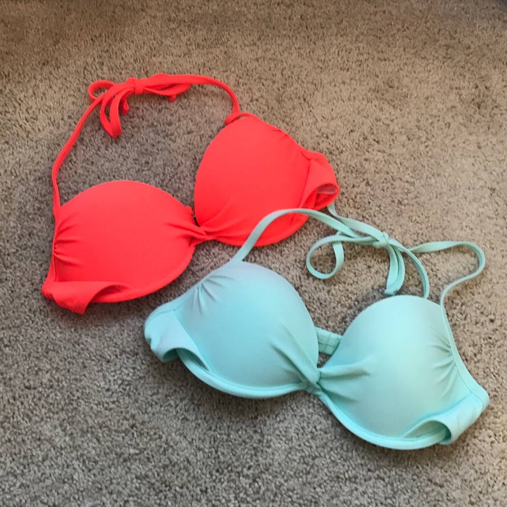 Target push-up bikini top